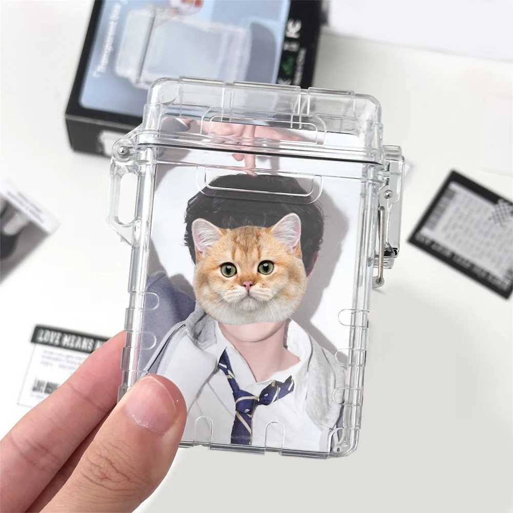 Transparent Storage Box For Idol Card Korean Pop Photocards Collection Organizer Case Photo Protector Holder School Stationery C251008