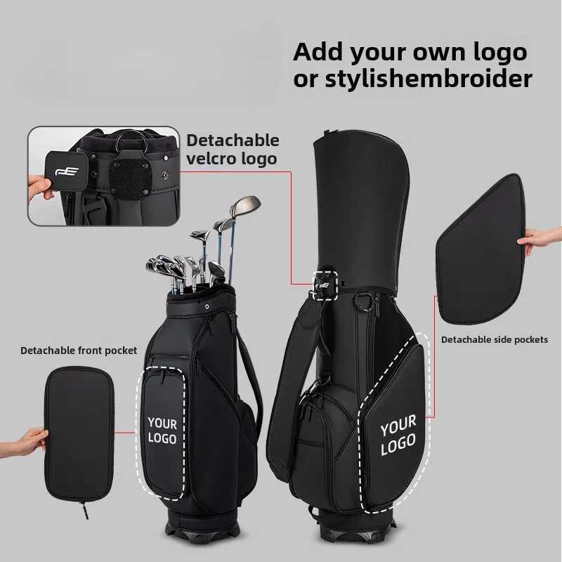 PLAYEAGLE 2025 New Standard Golf Bag Solid Color Simple Style Mens and Womens Single Shoulder Golf Club Bag JYFBZQB01 J251008