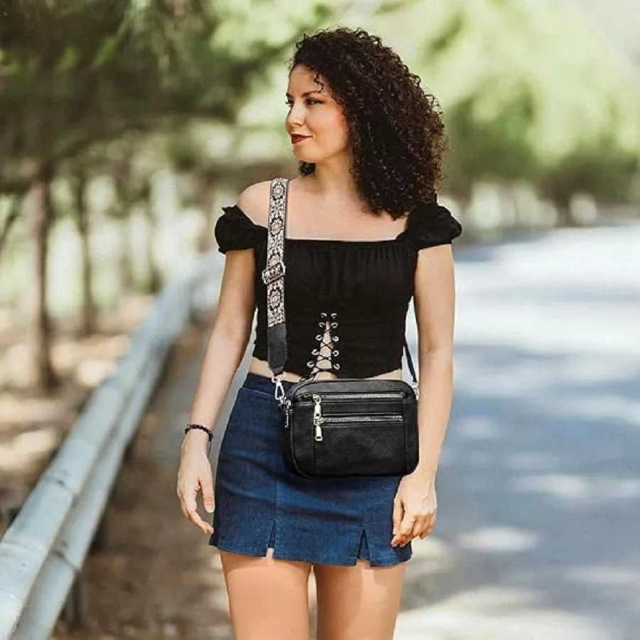 Womens Small Crossbody Bags Trendy Leather Travel Shoulder Bags Phone Pouch with Adjustable Strap Large Capacity Messenger BagT251007