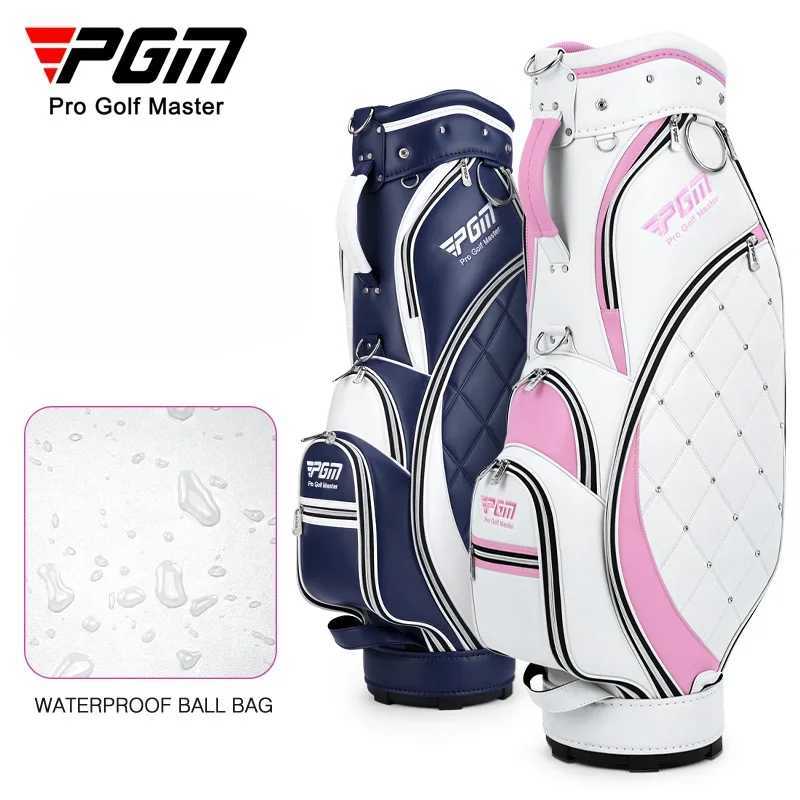PGM Women Golf Bag Portable Thickened Waterproof Cloth Ball Bag GOLF Wear Resistant High Quality Light TPU Golf Clubs Bag QB103 J251008