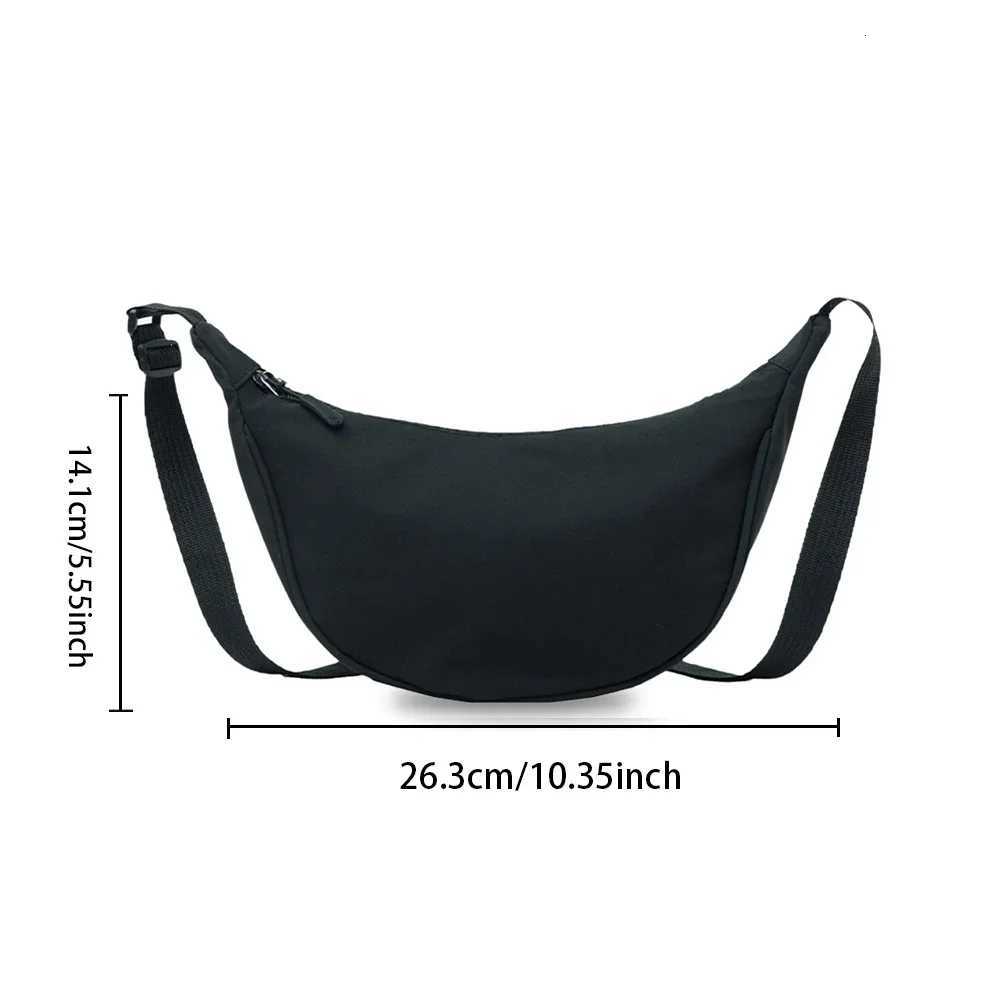 Crossbody Bag Waist Pack Bags Nylon Material Underarm Bag for Women Students Shoulder Cross Body Bags Pink Flower PrintingT251007