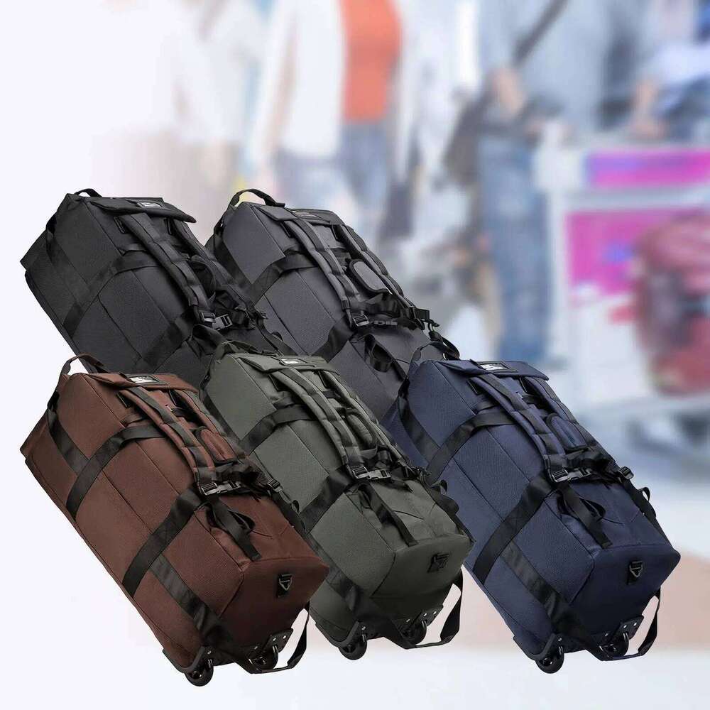 Wheeled Duffel Rolling Garment Large Portable Overnight Suitcase Backpack for Beach Business Trip Camping Storage Bag 123