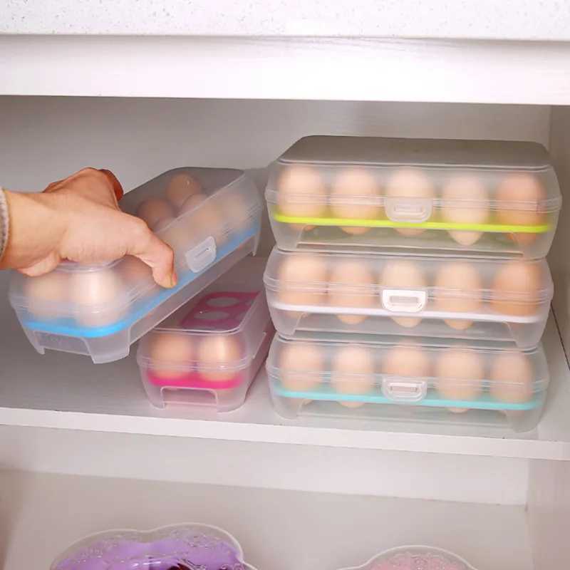 Refrigerator Egg Storage Container Stackable Organizer Space Saving Freshness Keeper Fridge Tray C251008