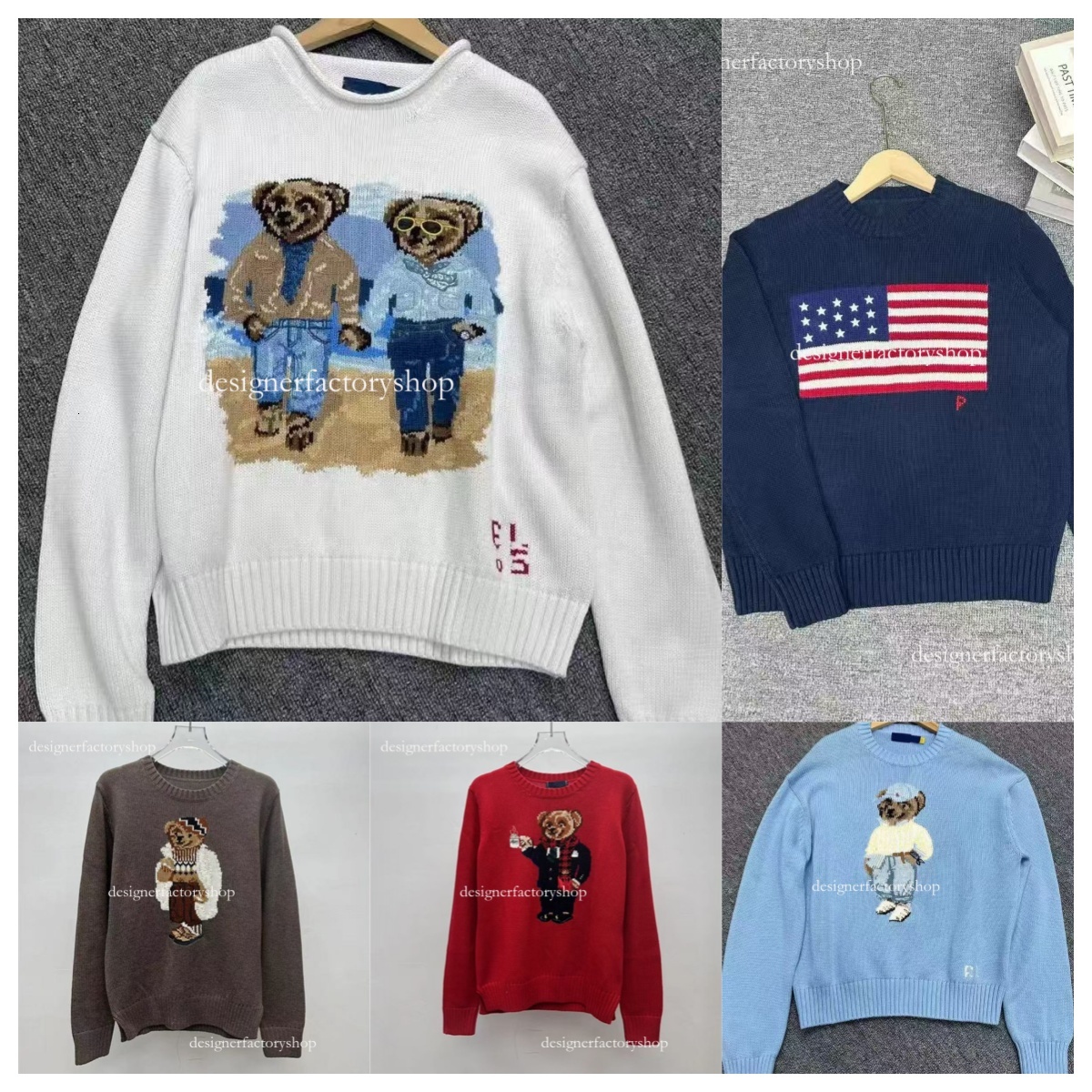 polo sweater men quarter zip designer knit pullover uomo half zipper ralphnesssweaters women casual small horser jumper autumn wool chandail cardigan pull 369