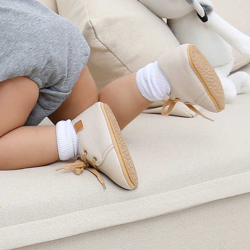 Baby Sports Boot Retro PU Leather Multicolor Newborn Toddler Boy Girl Shoes Rubber Sole Antislip First Walkers Moccasins C251008