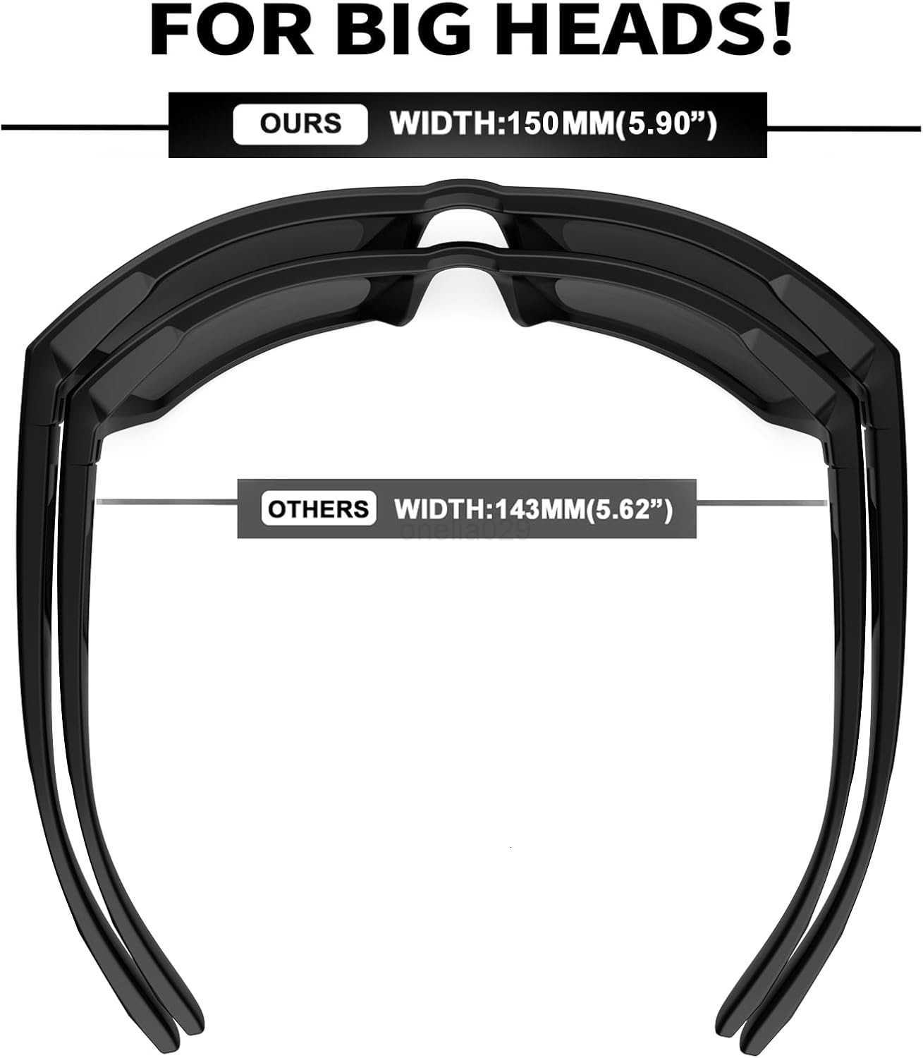 XL Z87 Sunglasses for Big Wide Men WomenTR90 Ultralight UV400 PROtection Sun Glasses Z8234 W251008