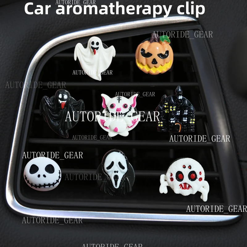 Pumpkin Utor28 Perfume Simple Decorations Aromatherapy Clip Ghost Auto Parts Halloween Air Conditioning Safety Car Accessories