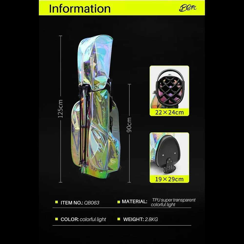 PGM Portable Golf BagsLarge Capacity Lightweight Golf Standard Ball BagsWaterproof Colorful Womens Golf Stand Bag QB063 J251008