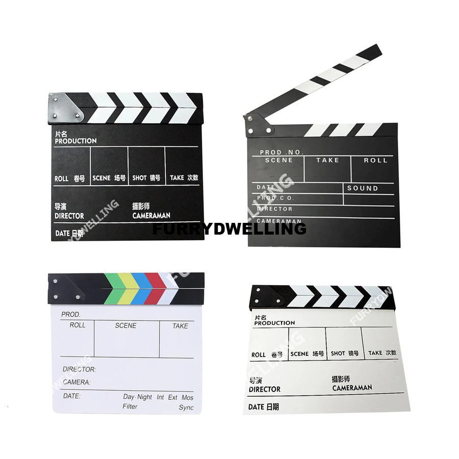 Wholesale Movie Directors Clapper Board Scene Dwe74 Slate Clap Slateboard Compact For Photo Prop Studio Film Photography