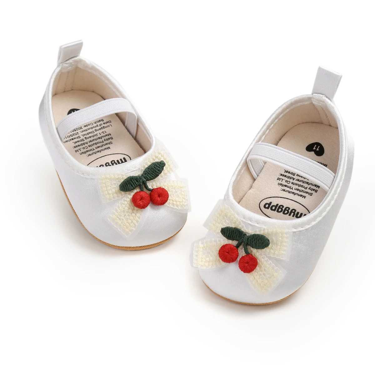 New Infant Baby Girls Mary Jane Flats Non Slip for Toddler First Walkers Soft Sole Crib Shoes Sneaker Wedding Party Christmas Pr C251008