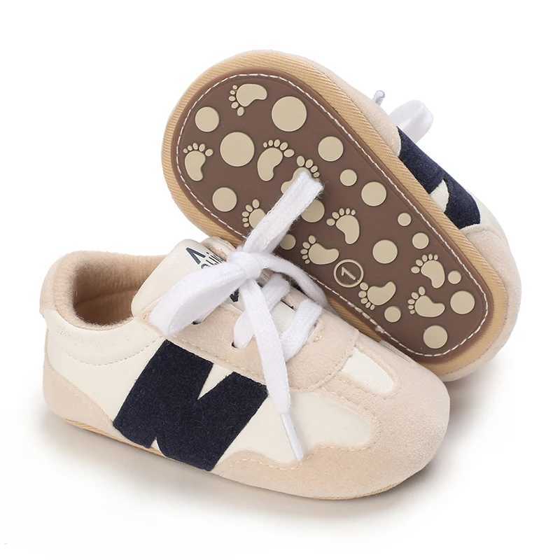 018 Months Newborn Baby Classic Sneakers Letters Splicing Baby Casual Shoe Antislip Hundred Walking Baby Boys Girls Baby Shoes C251008