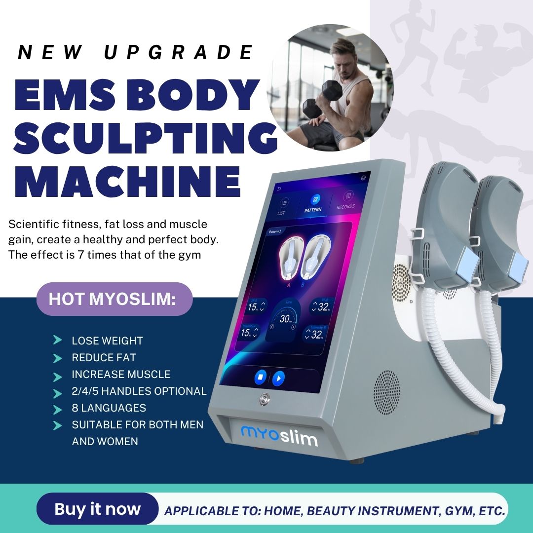 Professional EMS Body Slimming Machine HI-emt Muscle Toning 200HZ Body Shaping Fat Reduction Beauty Salon Weight Loss Device For Men and Women