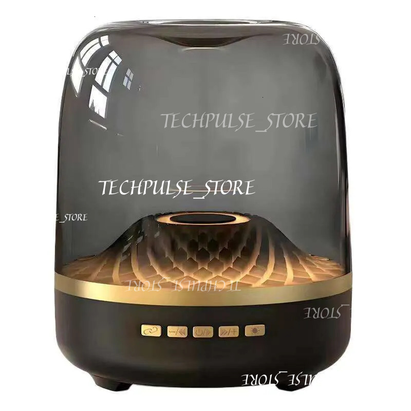 Dhgargets Harman Kardon Style Speaker - RGB LED Desktop Subwoofer With 15W Bass, 5.3 tech73 Bluetooth 2 Sizes, Black