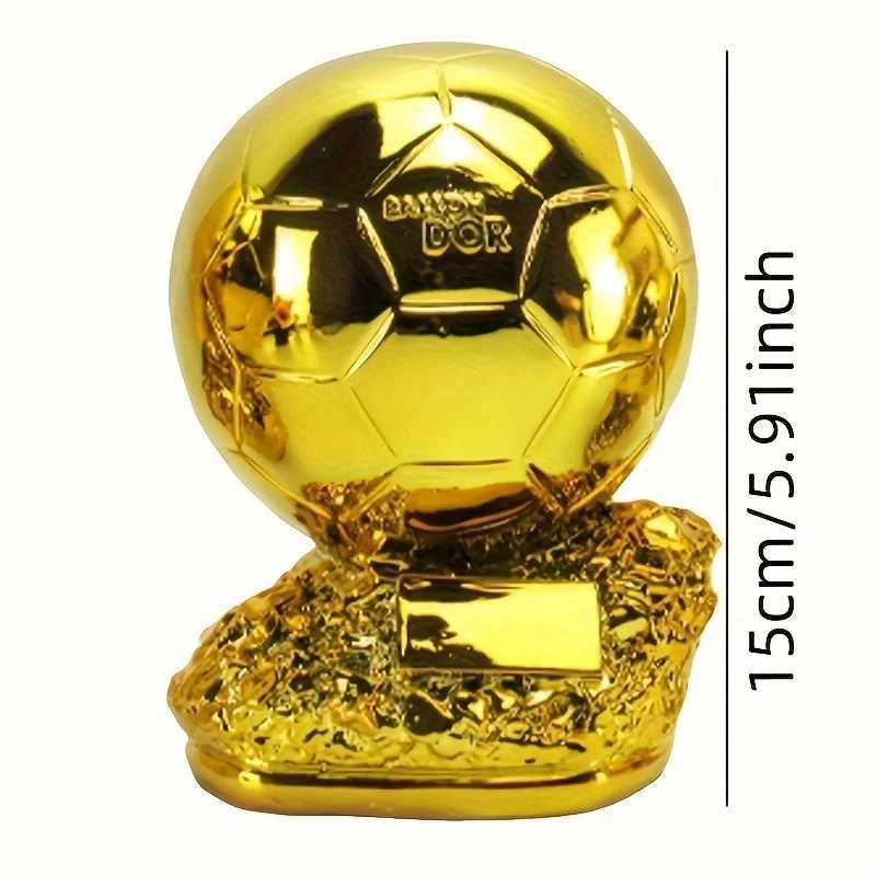 1pc Golden Soccer Trophy StatueIndoorOutdoorPerfect for ChristmasThanksgivingFatherS DayGraduation Grandparents Day Gifts Y251008