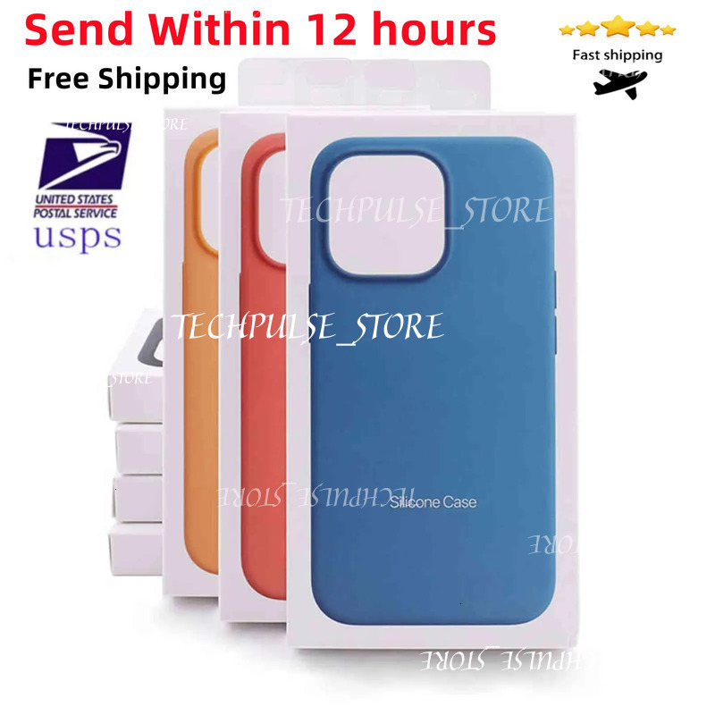 Silicone Liquid Magnetic Phone For 15 13 12 Promax 14 Plus tech73 Compatible Mag Case With Retail Package Pop-Up Animation Cases Iphone 16 Pro Max Case