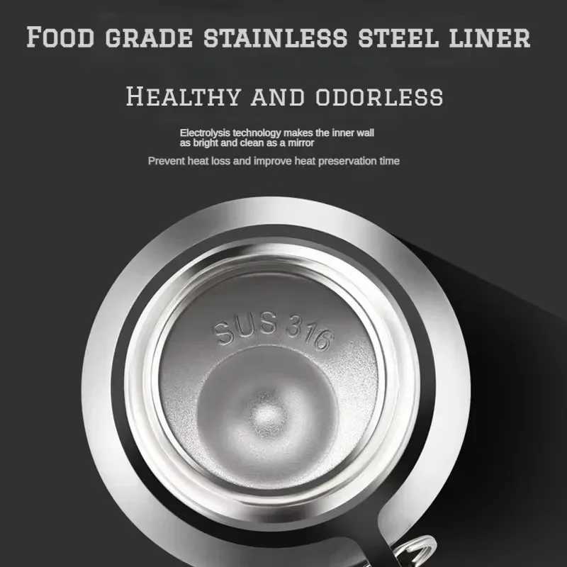 2000ML Large Capacity Cold Thermal Thermos Tumbler Stainless Steel Insulated Water Bottle Insulation Flask Pot Travel Mug C251008