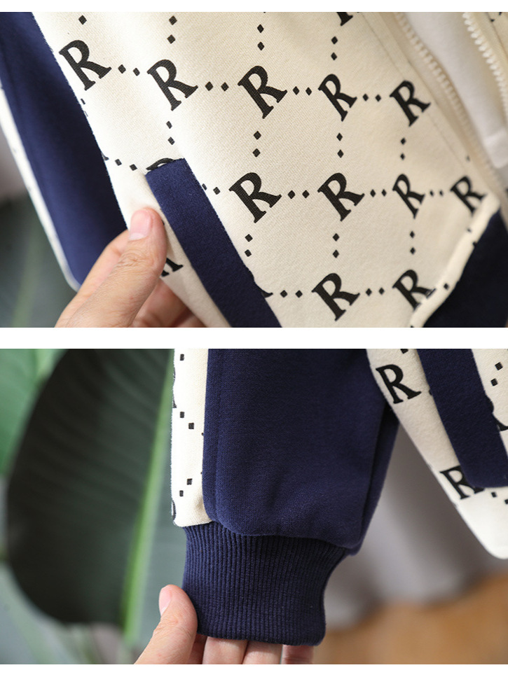 Premium 2025 Kids Tracksuit Set, Stylish Boys & Girls Spring/Autumn Two-Piece Outfit, Luxury Children's Sportswear