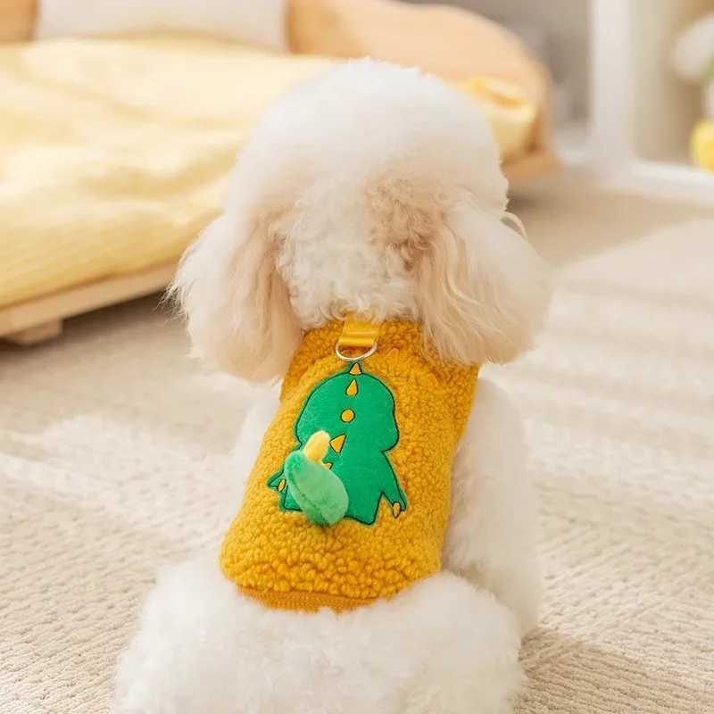 Adorable Plush Cat Vest EscapeProof Winter Kitten Sweater with Leash Attachment Keep Your Kitten Warm Safe C251009
