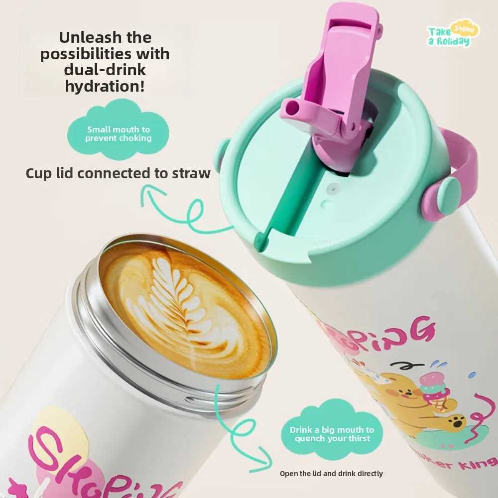 COOKER KING 316 Stainless Steel Thermos Food Grade Childrens Water Bottle Leak Proof Long Lasting Insulation Portable Water Cup C251008