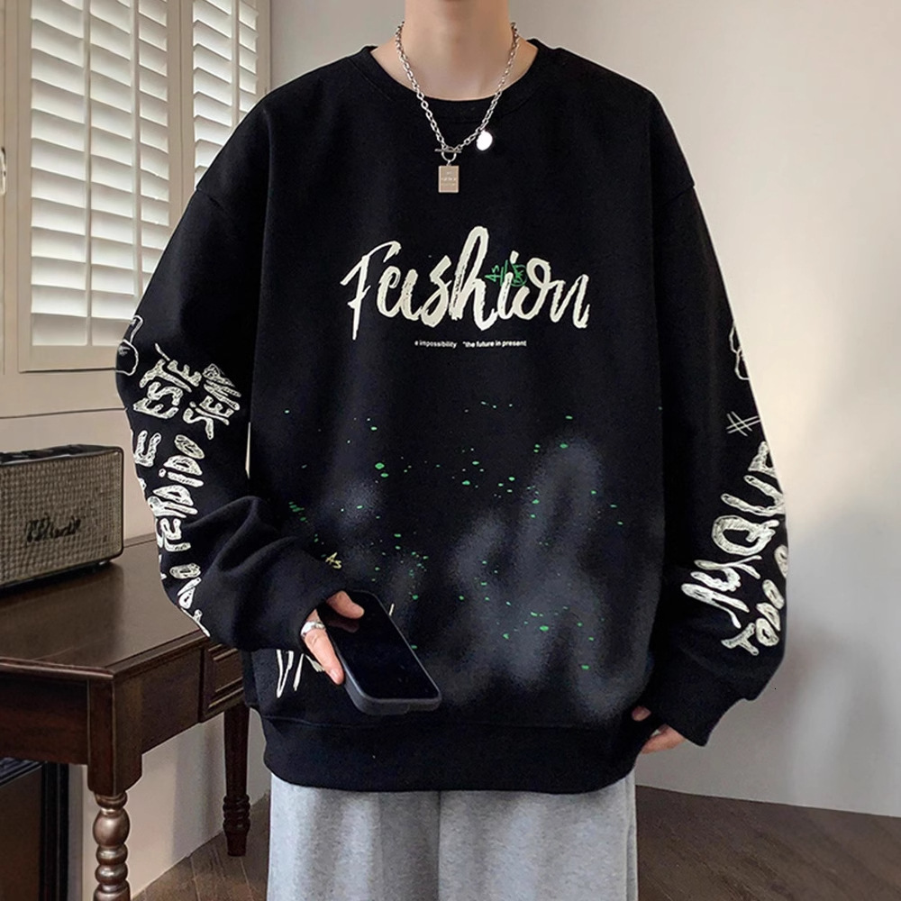 Designer Shirt Designer Hoodie Letter Print Sweatshirt Men's Autumn Winter Round Neck Long Sleeve T-shirt Men's Jacket Youth Casual Loose Top T-shirt