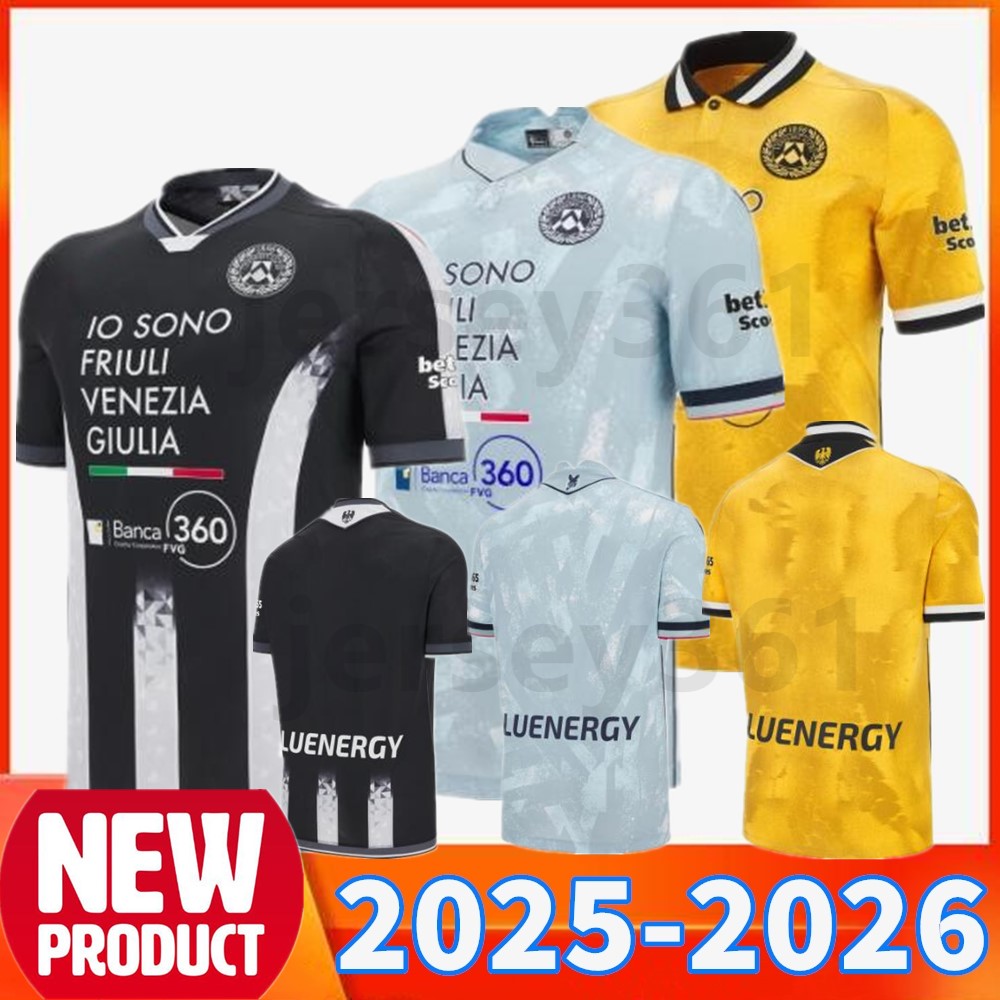 Fan Version 25 26 Udinese Calcio Soccer Jerseys Iker Bravo Atta Kristensen Davis 2025 2026 Udinese jersey Home away Buksa Zaniolo Karlstrom Football Shirts