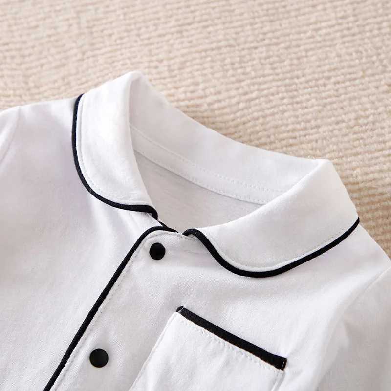 018m Newborn Clothes Solid Color Casual Pajamas Cotton Comfortable And Soft Spring And Autumn Long Sleeved Baby Bodysuit C251009