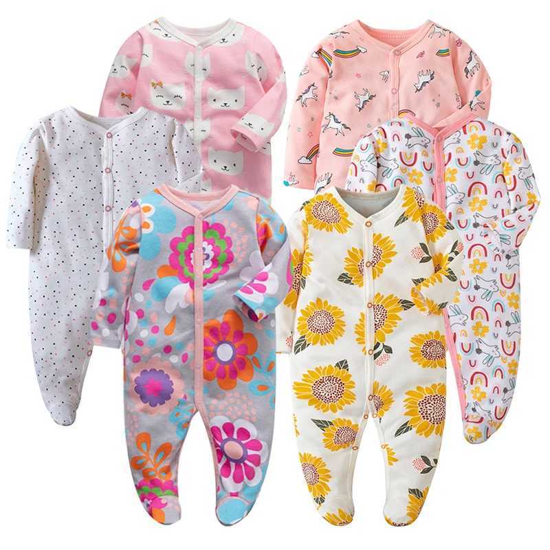 Four Seasons Newborn Infant Baby Boy Girl Jumpsuit Soft Long Sleeve Romper Casual Toddelr Clothing 012 Months Baby Clothing C251009