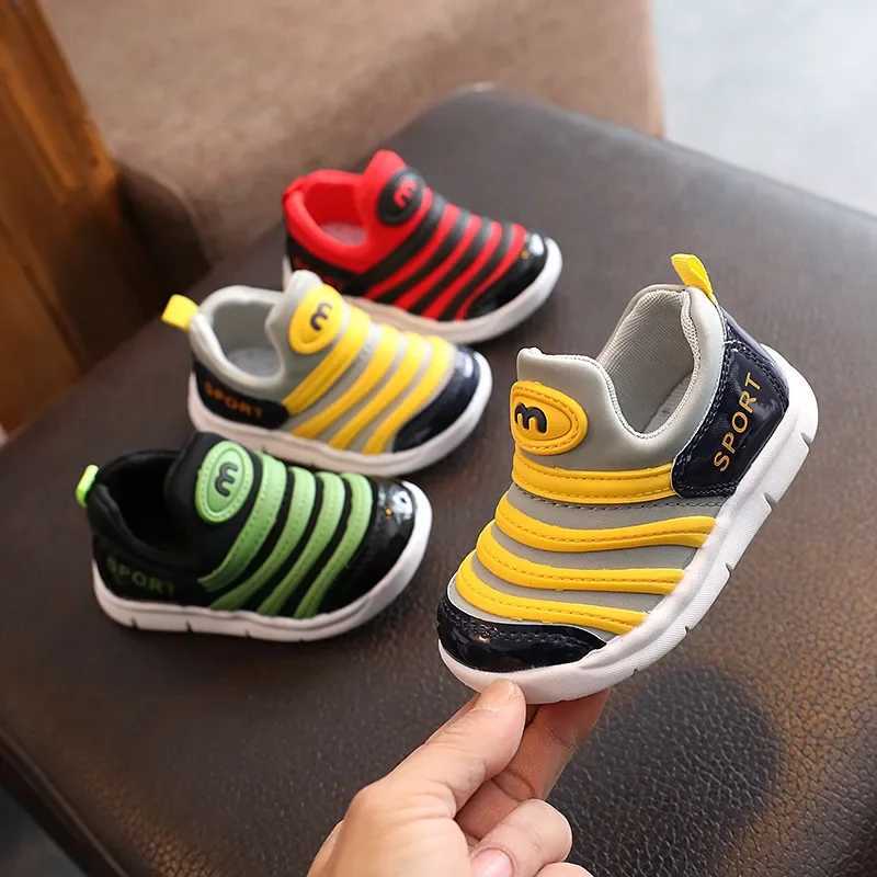 Spring Kids Shoes New Fashion Comfort Girls Sneakers Soft Soles Anti Slip Breathable Boy Shoe Cartoon Simple Classic Casual Shoe J251027