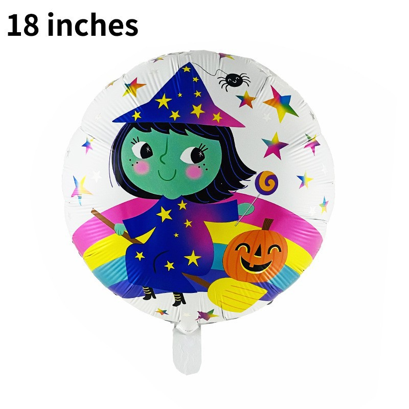 Free Shipping hot sales Halloween Balloon Decoration Aluminum Film Balloon Halloween Theme Party Decoration Alien Cartoon Balloon