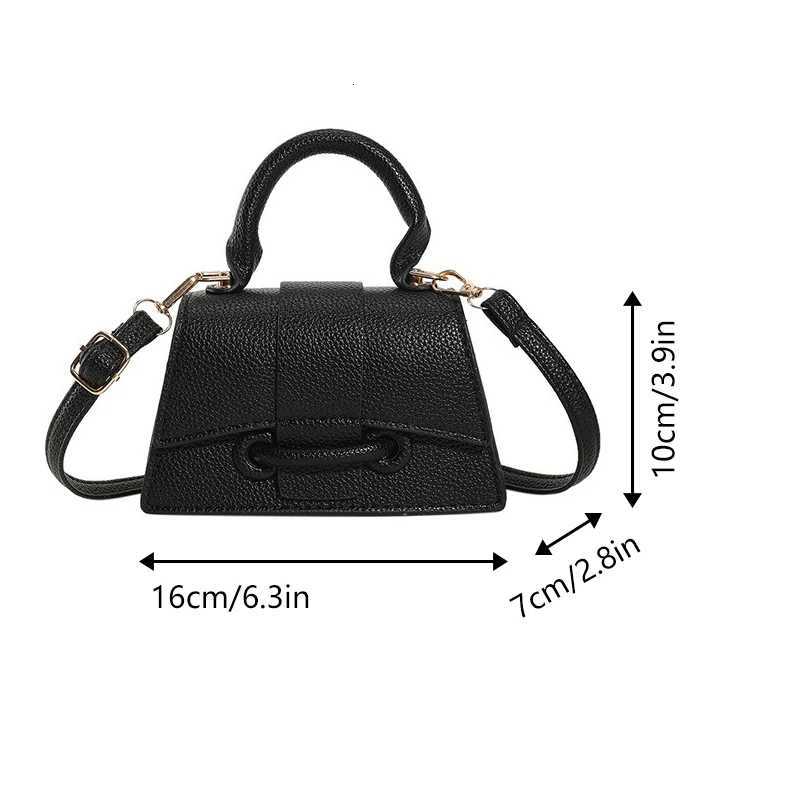 Wens Solid Simple Handbag 2025 Versatile Ins Style SingleShoder Crossbody Small Square Bag Korean Versi D251009