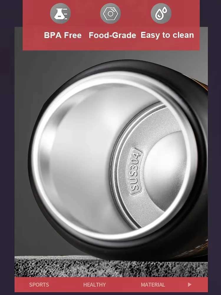 1500ML 304 Stainless Steel Thermal Mug Outdoor Thermos Portable Tumbler Vacuum Flasks Cold Hot Sports Water Bottle with Straw C251008