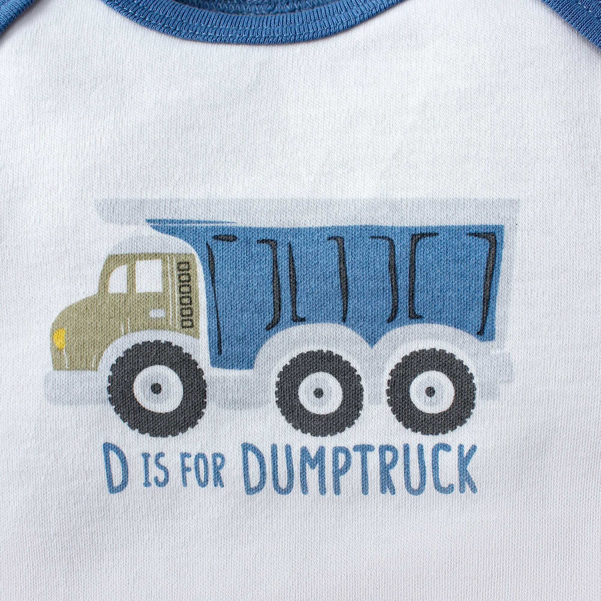 3PCS Summer Boys Baby Bodysuit Three piece Set Cartoon Truck and Stripe Pattern Short Sleeve Button Design Triangle Bodysuit C251009