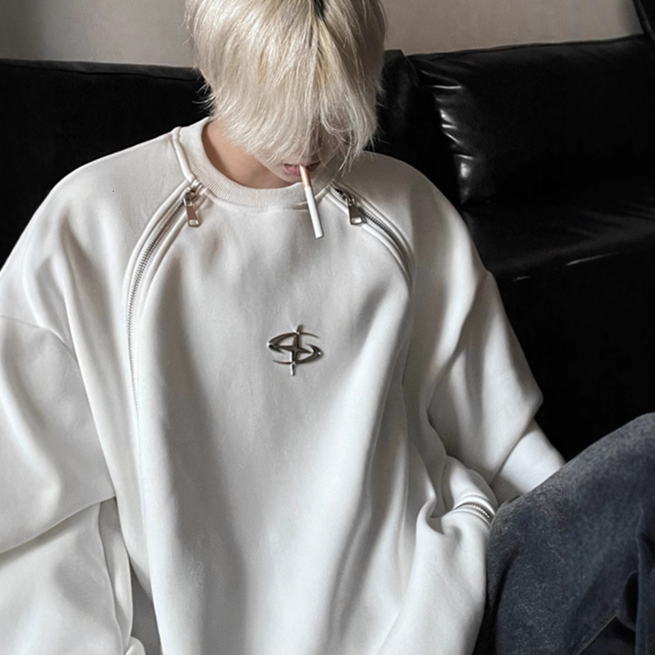 American Style Double Designer Hoodie Zipper Sweatshirt Men's Spring And Autumn Cleanfit Jacket Designer Shirt Trendy Cool Street Style Youth Long Sleeve T-shirt
