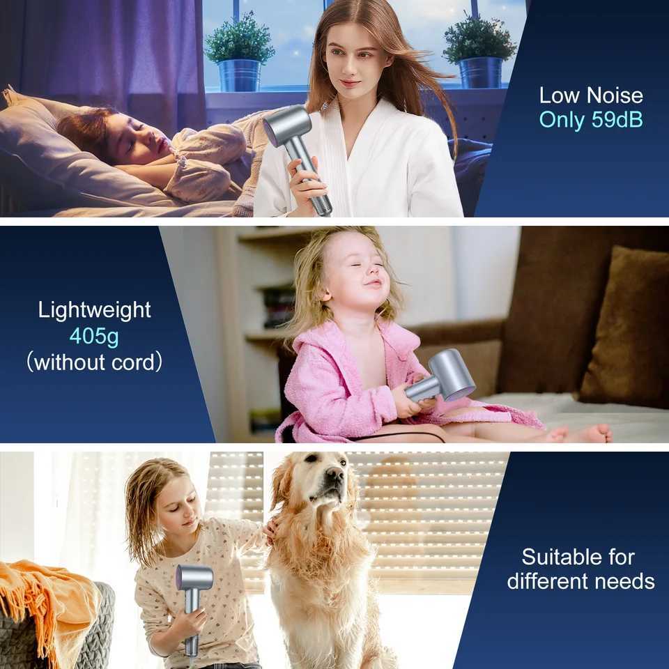 Luxury Eco-Friendly Compact Design 1600 Watt Negative Ion Electric Handheld Dryer