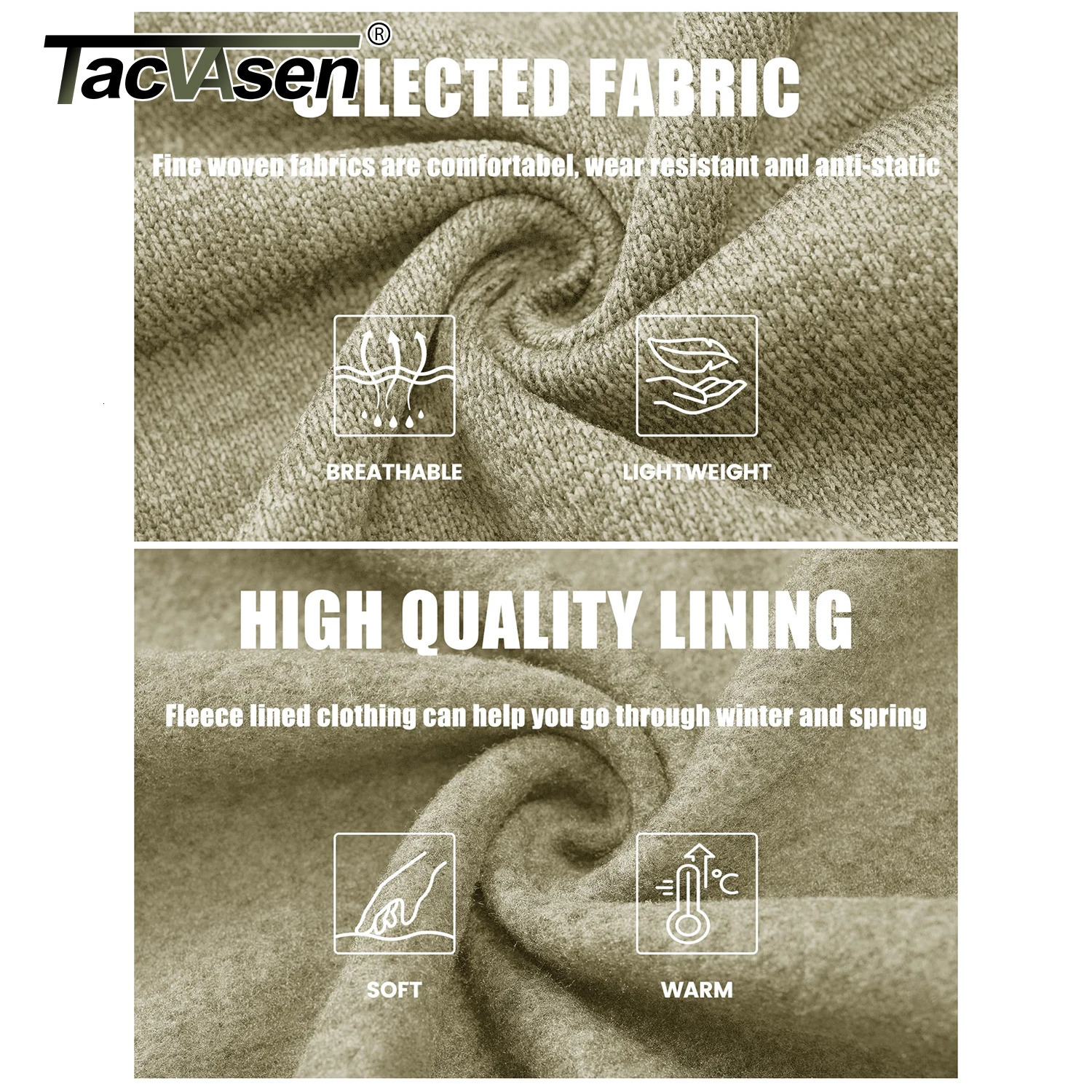 TACVASEN Full Zip Knitted Sweater Mens Stylish High Quality Soft Warm Fleece Jacket Spring Hiking Sports Casual Coat Male 2501008