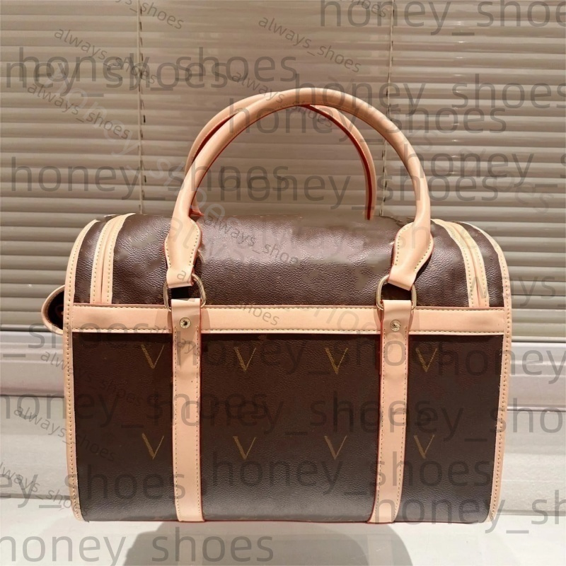 Noble Love Dog Carrier Crate Handbag Dogs Pet Cage Designer Tote Bag Cat Box Handbags Classic Ventilation Grid Cats Totes Fashion Ventilate Bags Vintage Purse B08
