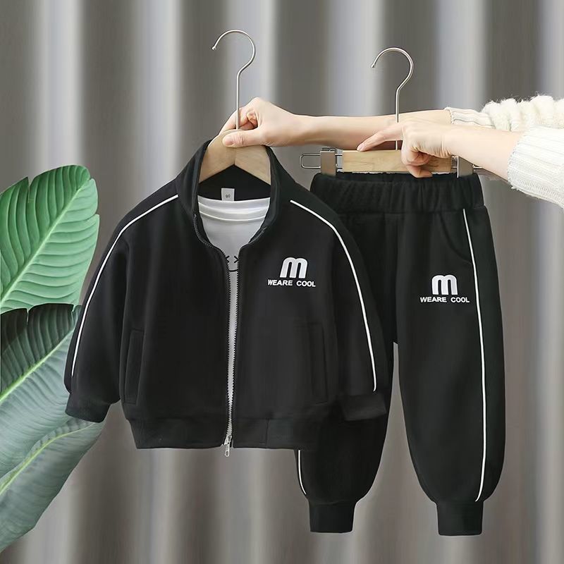 Free Shipping 2025 Trendy Kids Tracksuit, Versatile and Comfortable Two-Piece Set for Boys & Girls, Spring Autumn Sportswear