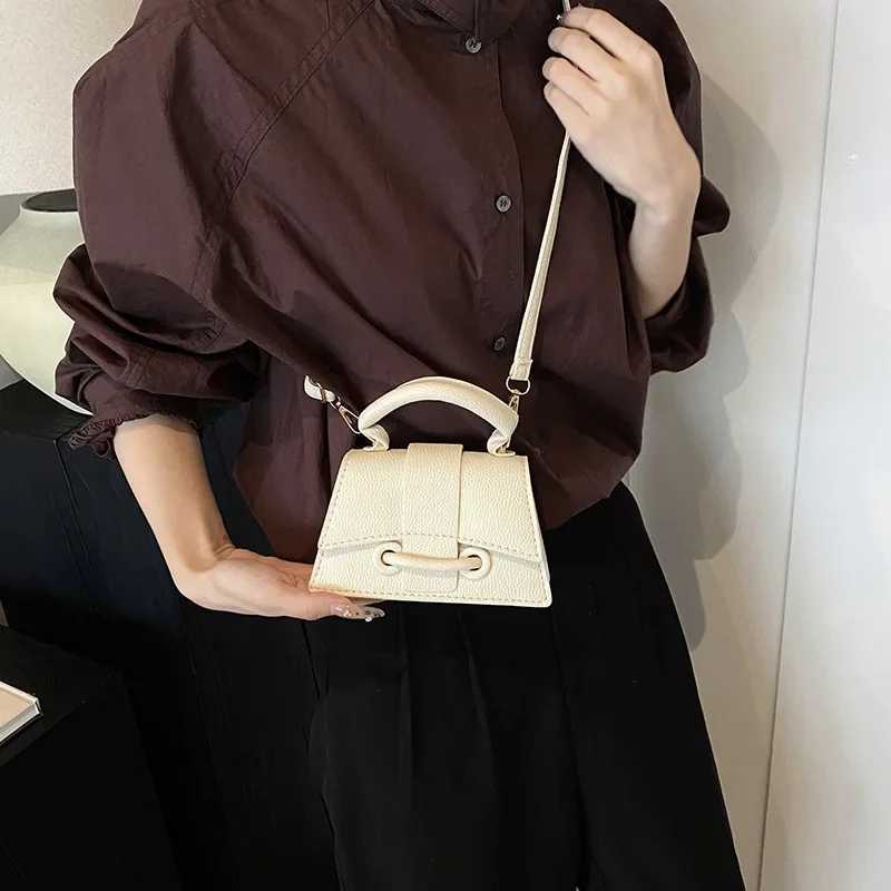 Elegant Pure Color Simple Handbag Wens Shoder Crossbody Bag Fiable Korean Style Early Autumn New Arrival D251009