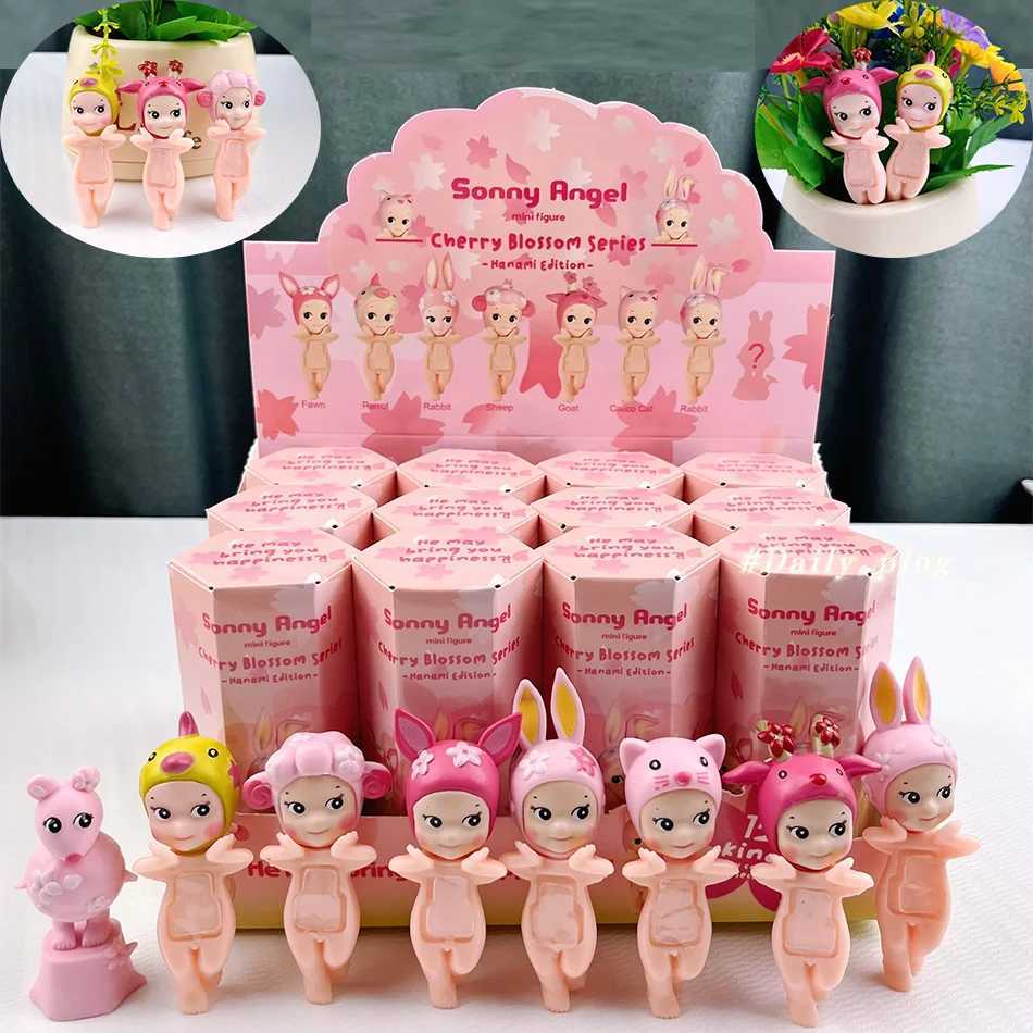 Sunny Angel cherry blossom series hippers blind box mini figure collectible phone decoration table christmas gift mystery box L251009S4QH