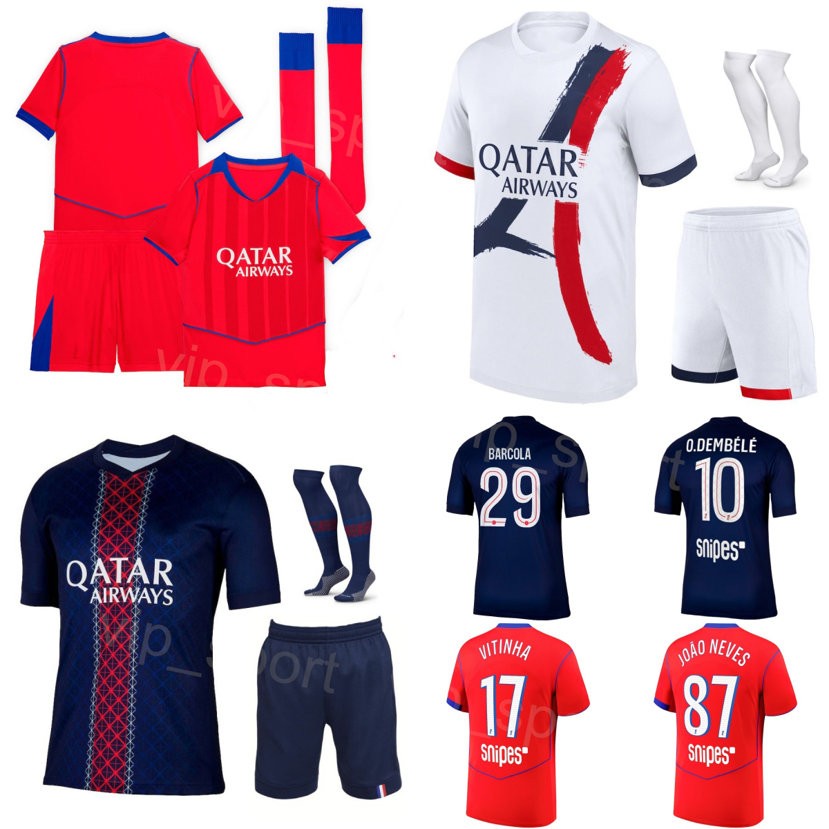 Club 25 26 Soccer 49 Ibrahim Mbaye Jersey Man Kids 10 Ousmane Dembele 8 Fabian Ruiz 29 Bradley Barcola Joao Neves Lucas Chevalier Nuno Mendes Football Shirt Kits BaLi