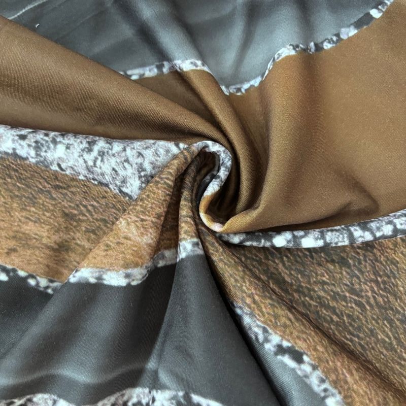 Women's Autumn Winter Marble Print Sweatshirt Dress - Elegant Commute Retro Printed Dress-CF41303