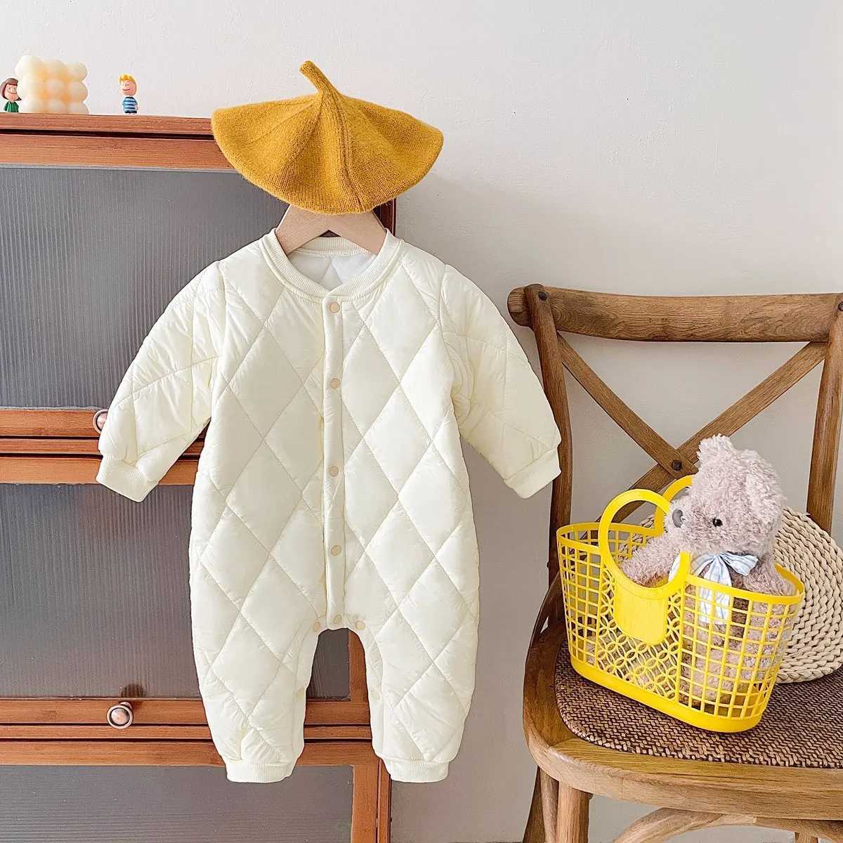 Sanlutoz Fashion Long Sleeve Baby Rompers Thicken Fleece Warm Winter Infants Clothing C251009