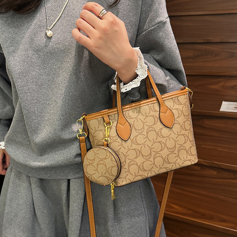 Women's High-End Niche Light Luxury Bags 2025 New Style - Fashionable Printed Crossbody Bags & Popular Top-Handle Bucket Bags