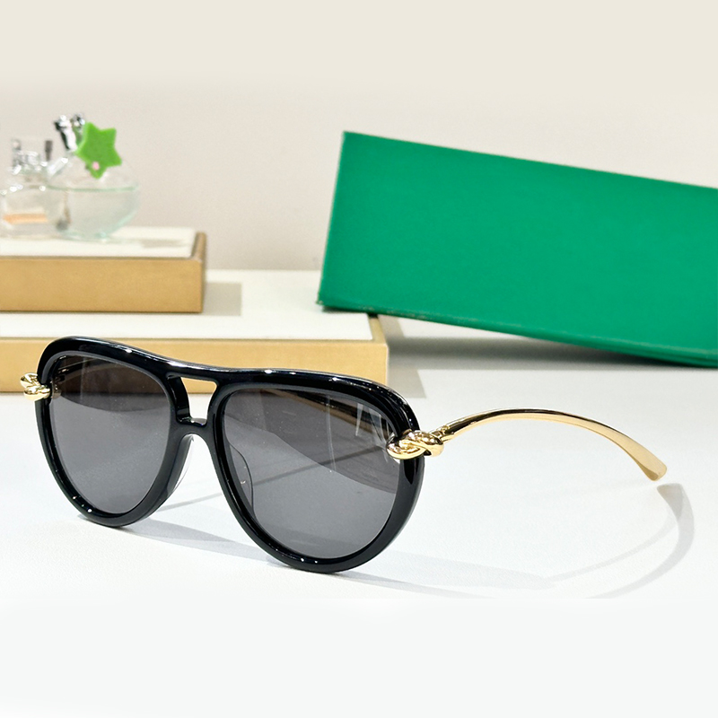 Designer Sunglasses Women And Men Fashion Metal Knot Pilot Eyewear Model 1418 Luxury Sunglasses Outdoor Goggles UV400 Glasses With Box