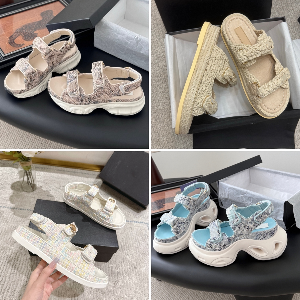 designer sandals luxury sandals sandalias luxury shoes Sandal women slides designer sandals women slippers summer flat fashion slipper weaving shoe upper beach