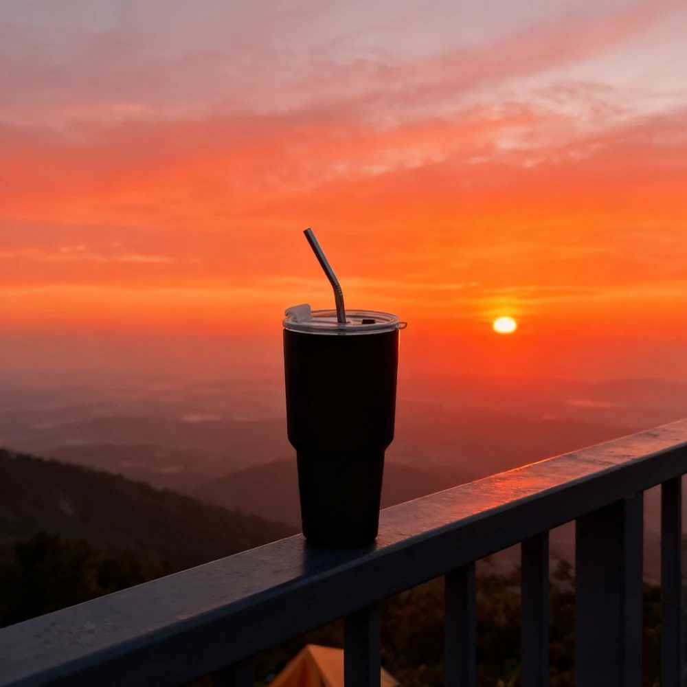 IN STOCK 30oz Stainless Steel Thermos Cup Ice Coffee Drinkgarrafa isolada a vcuoviagem de carroao ar livre Mountain Cup C251008