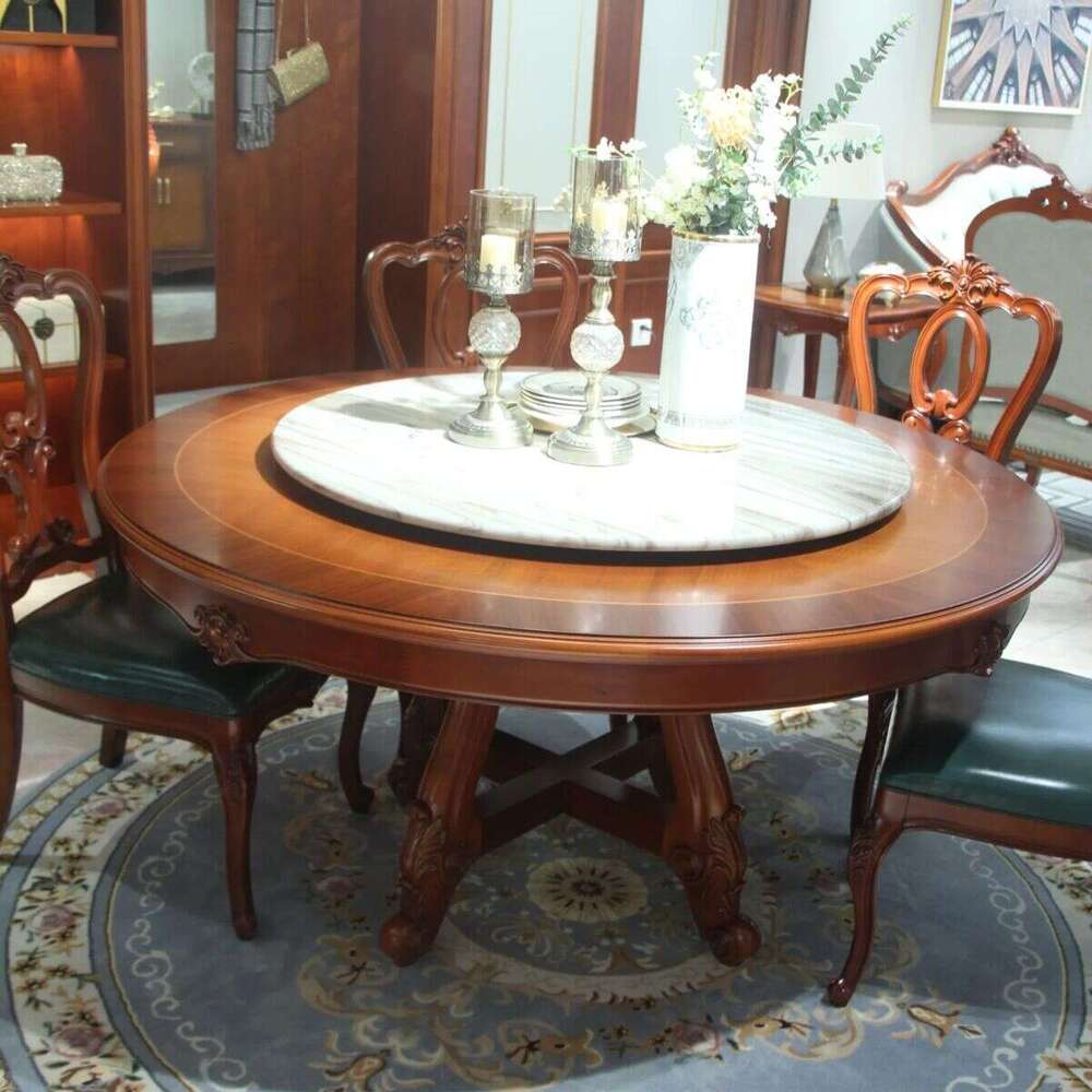 Zhong zhixin Sophisticated High-Quality Solid Wooden Dining Set Reflecting Natural Elegance & Comfort