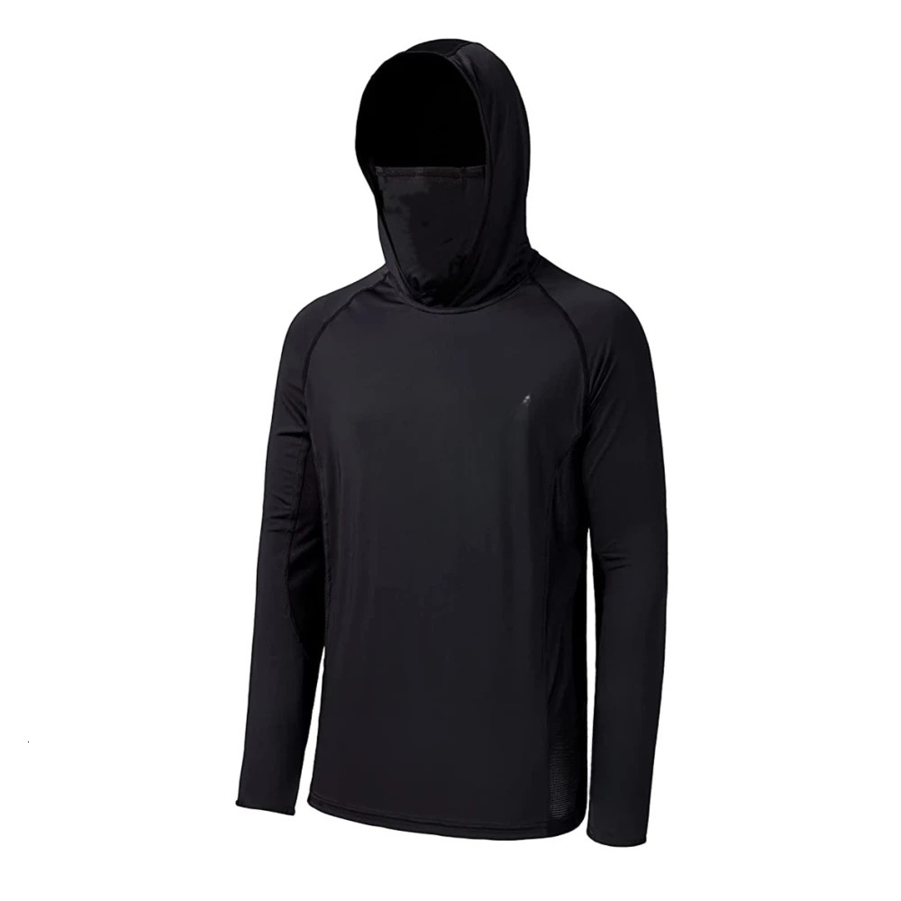 Summer Fishing Shirt UPF 50 Hooded Fishing Clothes Men Face Cover Hoodie Sun Protection Mask Jersey Breathable Camisa De Pesca 251009 - view 5