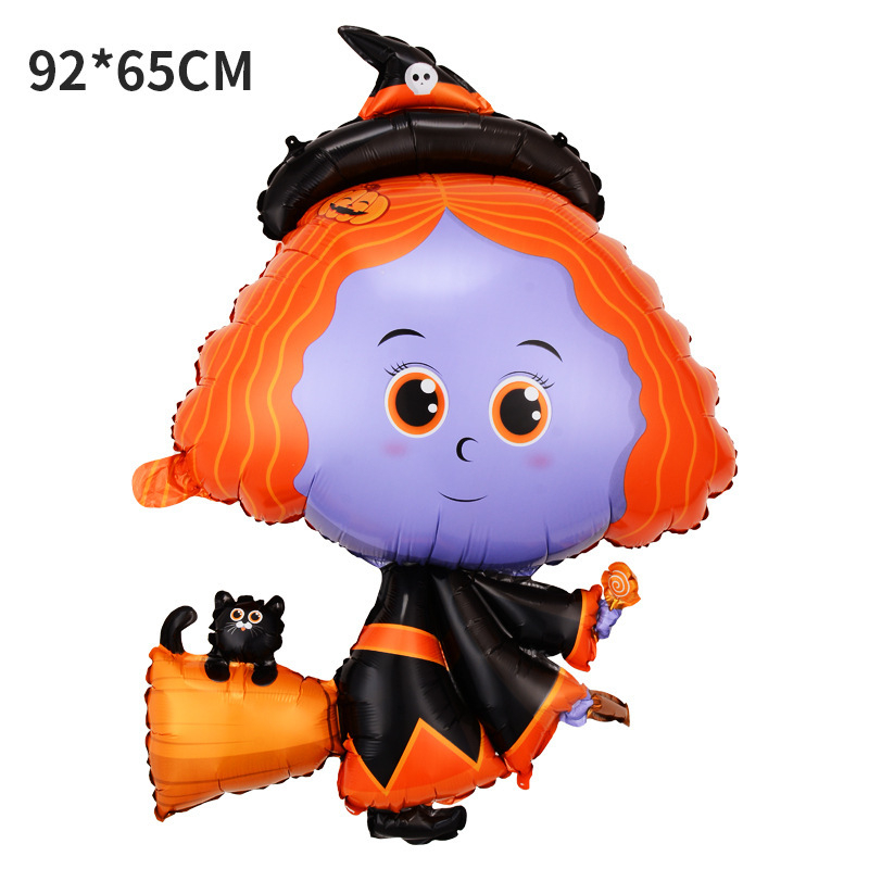 Free Shipping hot sales Halloween Balloon Decoration Aluminum Film Balloon Halloween Theme Party Decoration Alien Cartoon Balloon