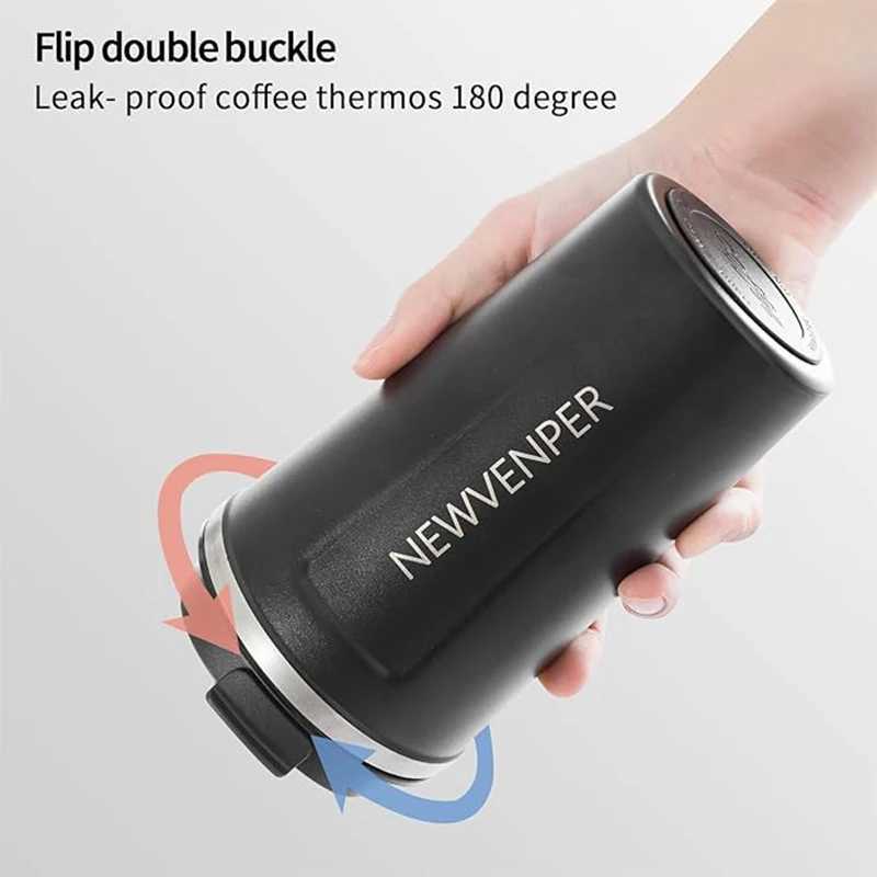 Thermos Coffee Cups 380510ml 304 Stainless Steel Vacuum Mug Business Office Coffee Tumbler C251008